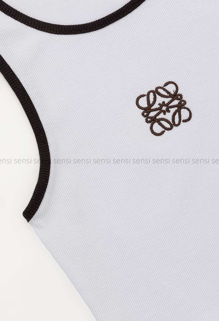 کراپ تاپ زنانه کبریتی کشی LOEWE دورنگ کد1006371